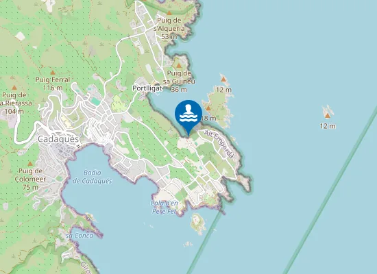 Map of Platja des Calders