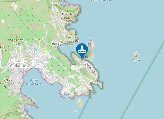Map of Platja D'en Pep Ton