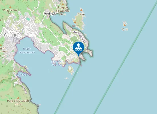 Map of Platja d'en Sanés