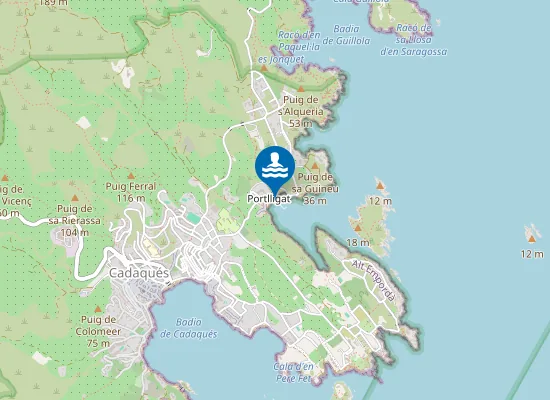 Map of Platja de Portlligat