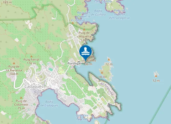 Map of Platja de Sant Antoni