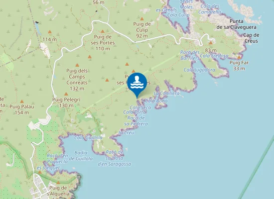 Map of Cala Seca