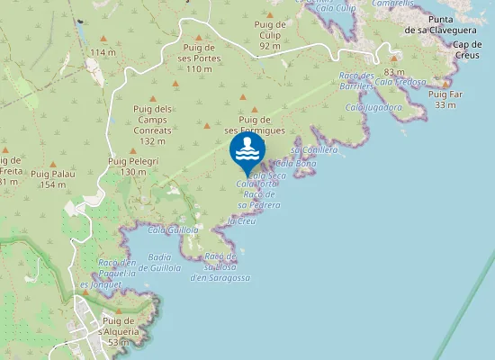 Map of Cala Torta