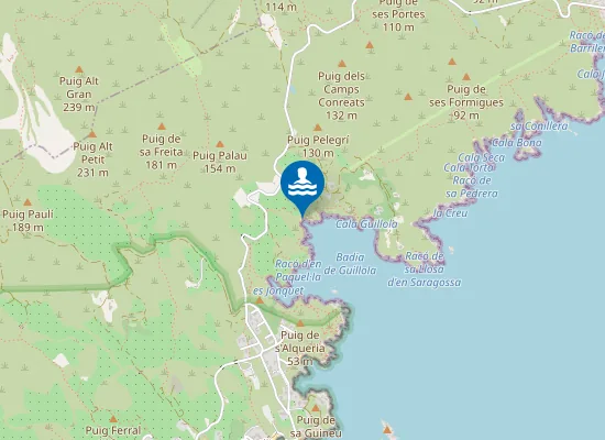 Map of Platja D'en Noues