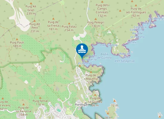 Map of Platja Des Jonquet