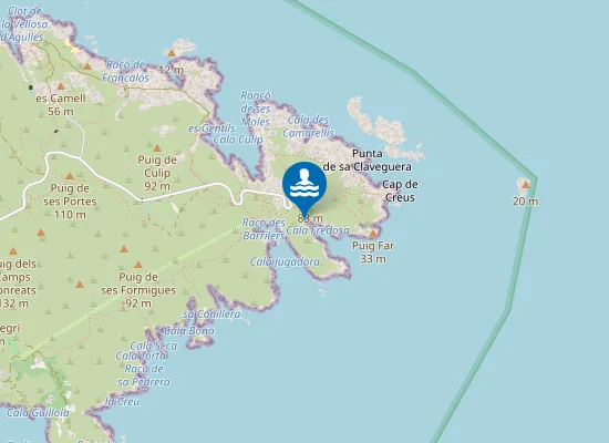 Map of Platja Fredosa