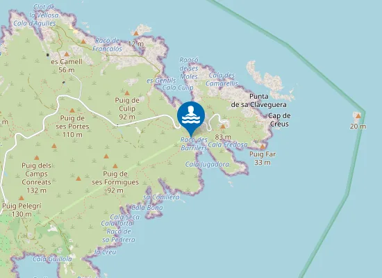 Map of Platja Dels Barrilers