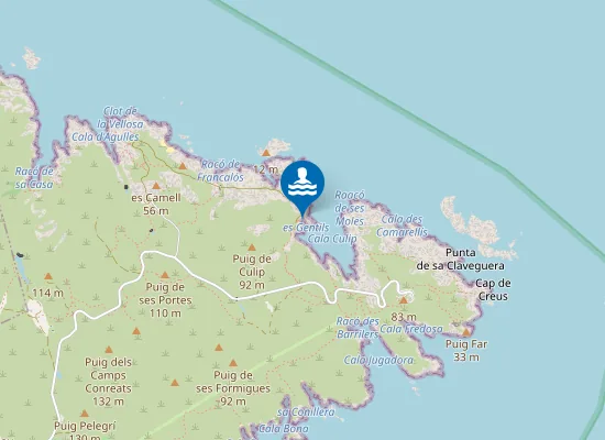 Map of es Gentils