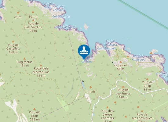 Map of Platja De Neganta