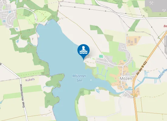 Map of MOEZENER SEE MOEZEN