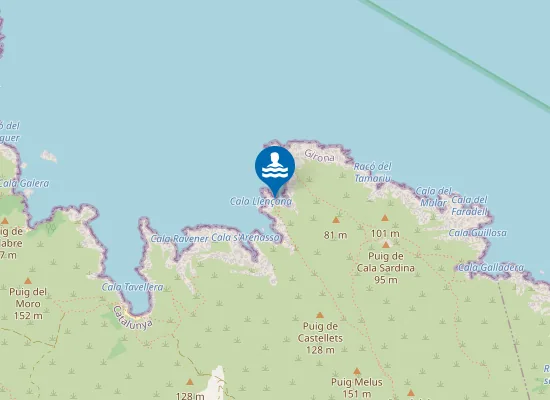 Map of Cala Prona