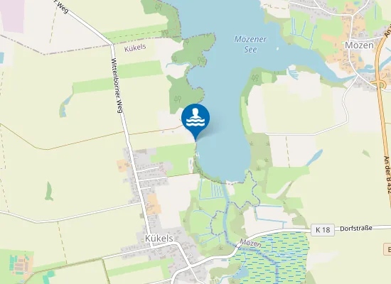 Map of MOEZENER SEE KUEKELS