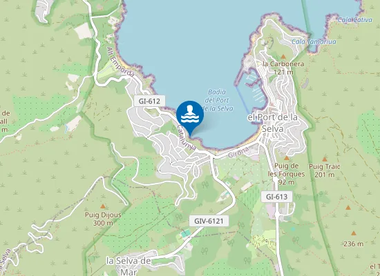 Map of Platja d'en Taita