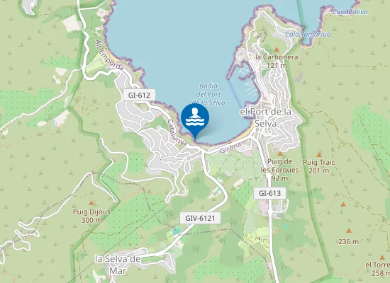 Map of Platja de l'Erola