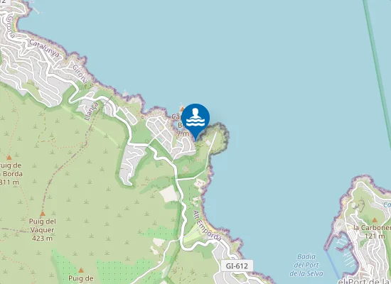 Map of Platja d'en Belleu