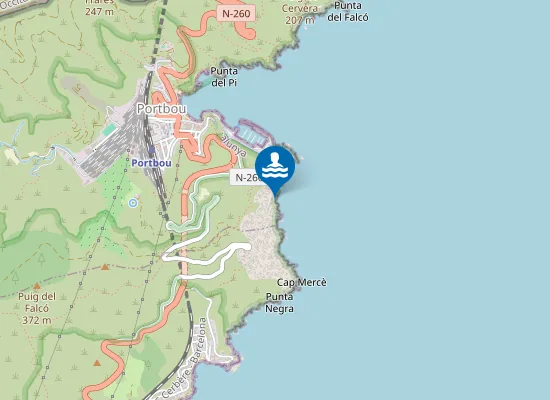 Map of Platja del Claper