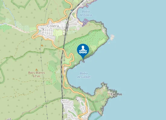 Map of Platja del Port d'en Joan, sector est