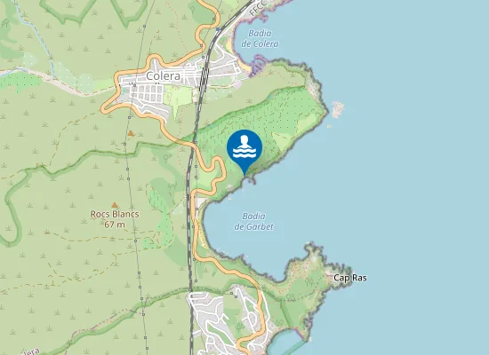 Map of Platja del Port d'en Joan, sector oest
