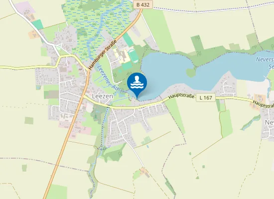 Map of NEVERSDORFER SEE LEEZEN NEVERSDORFER STRASSE