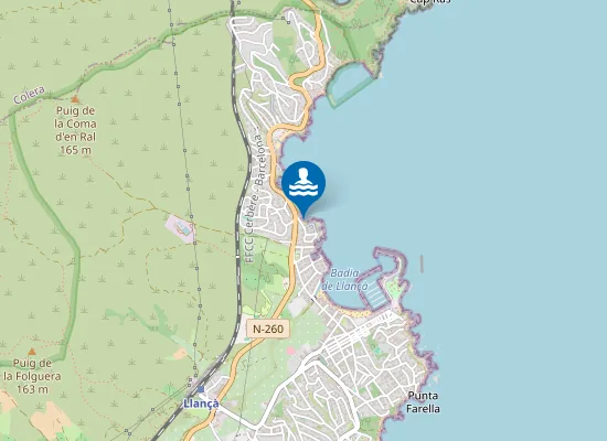 Map of Platja de l'Argilera