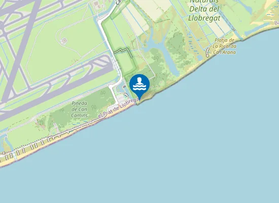 Map of Platja Naturista