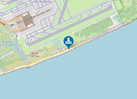 Map of Platja de la Roberta