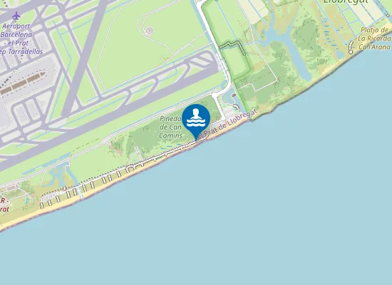 Map of Platja de Can Camins
