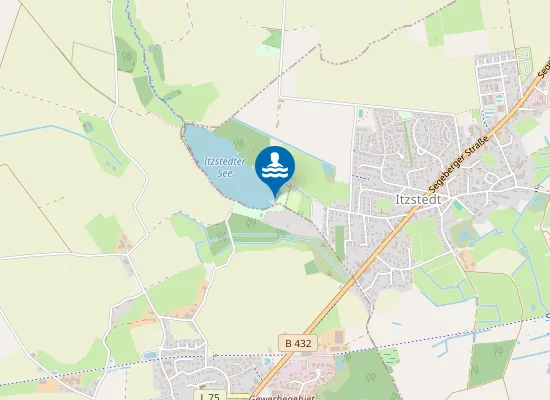 Map of ITZSTEDTER SEE ITZSTEDT BADEANSTALT