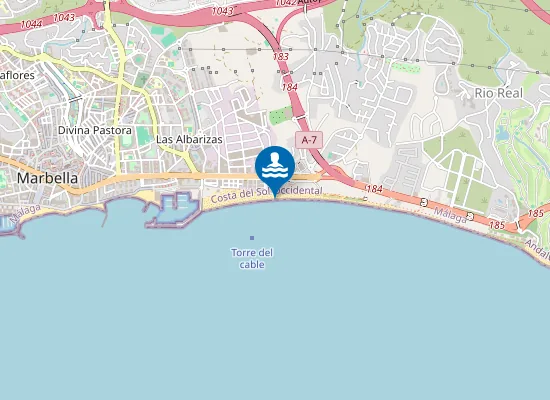 Map of Playa del Cable