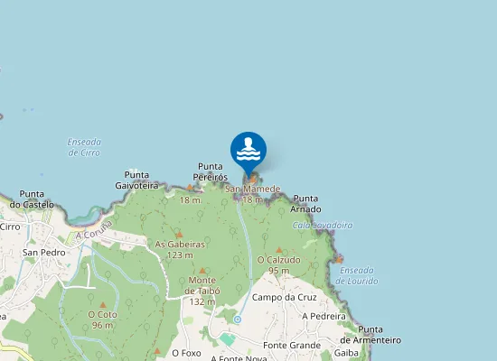 Map of Croieira de San Mamede
