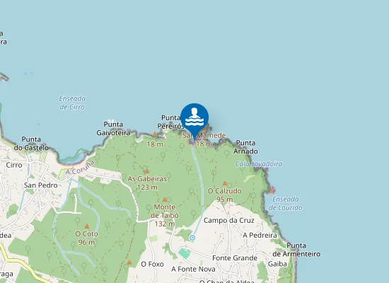 Map of Croieira de Amandi