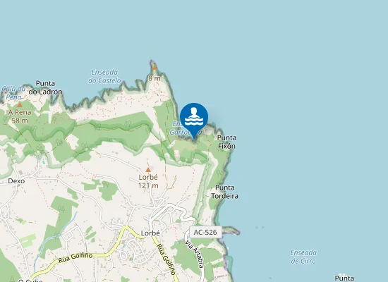 Map of Praia da Garroteira