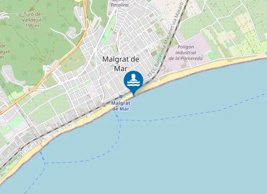 Map of Platja de Malgrat Centre