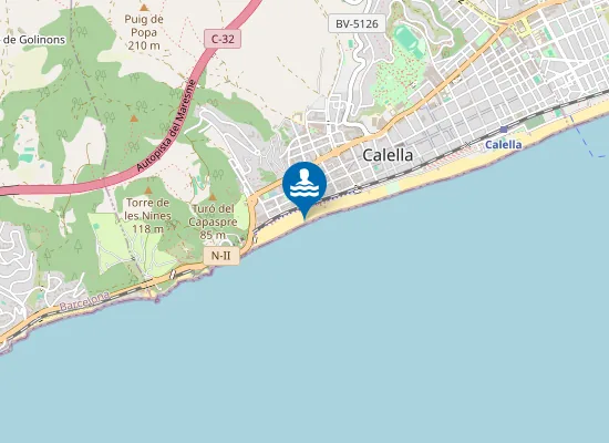 Map of Platja de Garbí