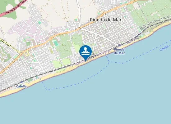 Map of Platja de la Riera