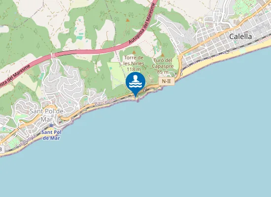 Map of Platja de la Cabra