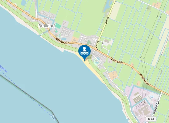 Map of ELBE BROKDORF