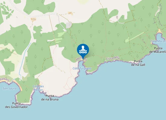 Map of Cala en Turqueta
