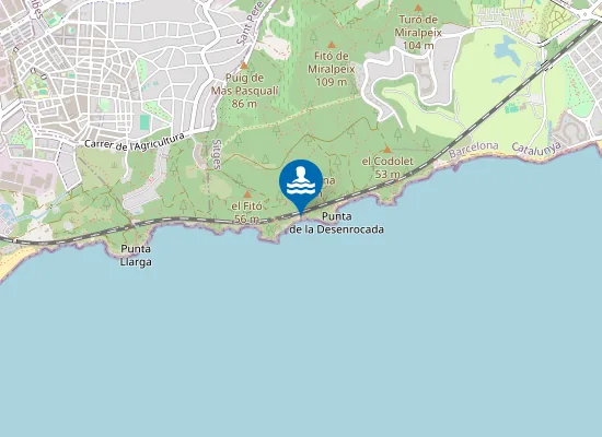 Map of Cala dels Gegants