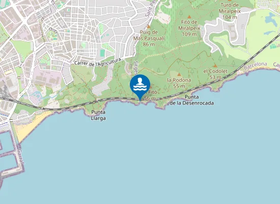 Map of Platja del Gaspar