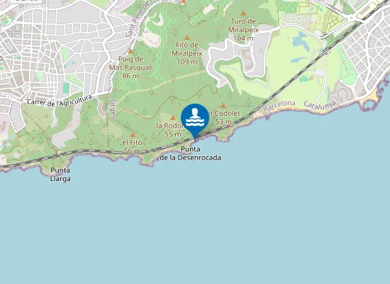 Map of Platja De L'home Mort