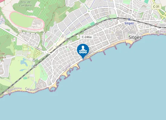 Map of Platja de la Riera Xica