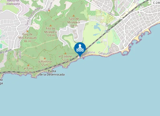 Map of Platja de les Coves