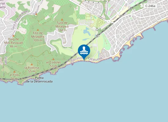 Map of Platja de Santa Margarida