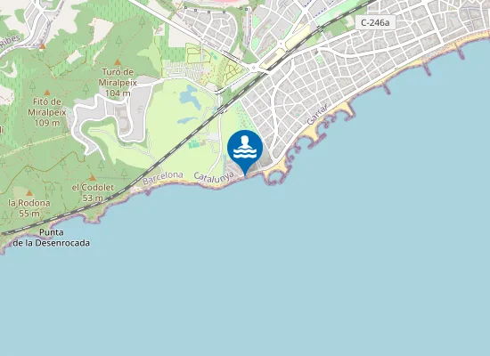 Map of Platja del Cellerot