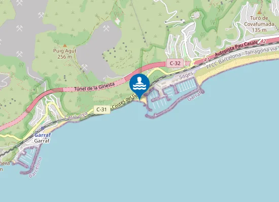 Map of Cala de la Ginesta