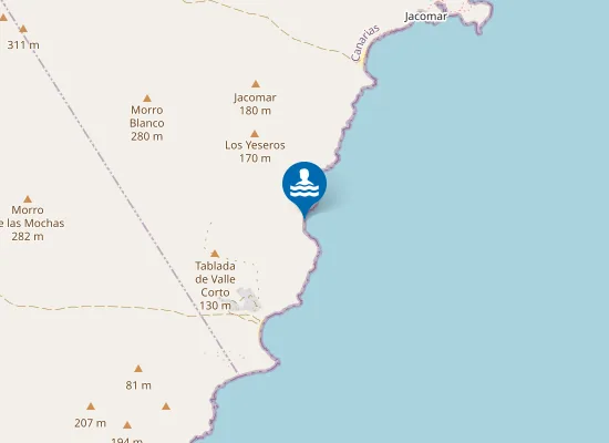 Map of Ensenada de Valle Corto