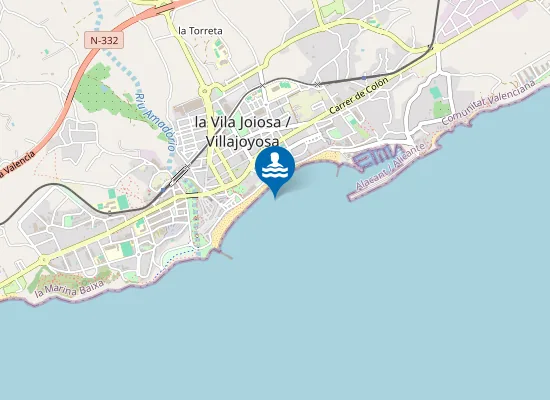 Map of Platja de la Vila Joiosa