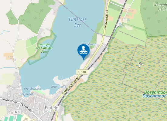 Map of EINFELDER SEE EINFELDER SCHANZE