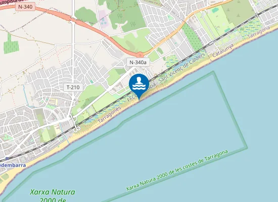Map of Platja dels Muntanyans